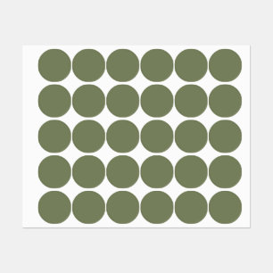 Etiquetas Cor Sálida Verde Sage