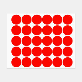 Etiquetas Cor Sólido Vermelha da Apple Candy