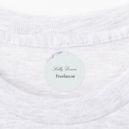 Etiquetas Cor verde-d'água púrpura deixa empregado