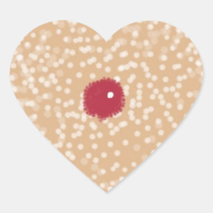 Etiquetas Coração-Dadas forma do biscoito de