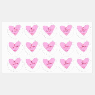 Etiquetas Coração rosa amor feliz texto dia dos namorados ve