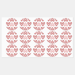 Etiquetas Corações de São Valentim Fofos – Design de Amor e