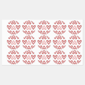 Etiquetas Corações de São Valentim Fofos – Design de Amor e