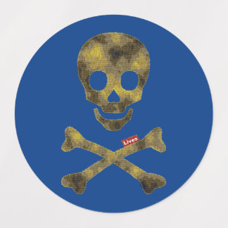 Etiquetas Crânio de Camuflagem