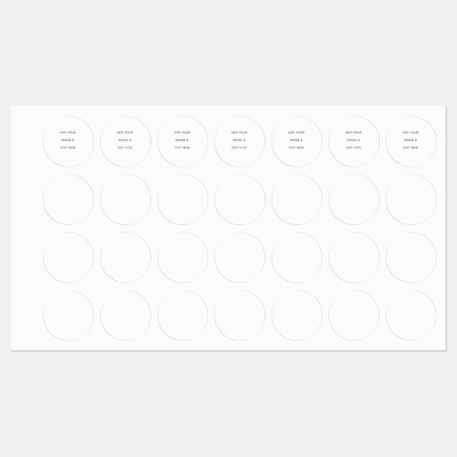 Etiquetas Create Your Own white  (Folha)