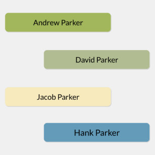 Etiquetas Crianças Coloridas Ferro Magra em Rótulos à Prova 
