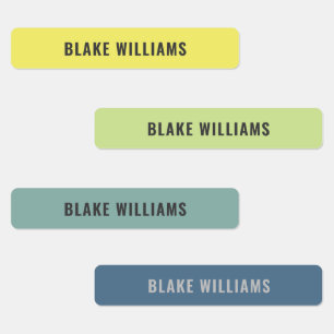 Etiquetas Crianças Personalizadas Com Codificação De Cor Neu