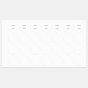 Etiquetas Crie seu próprio branco 