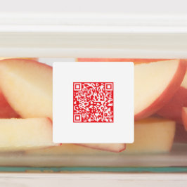 Etiquetas Crie um código QR Vermelho (editável) à Prova de Á
