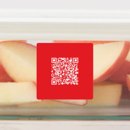 Etiquetas Crie um código QR Vermelho Escaneável à Prova d'ág