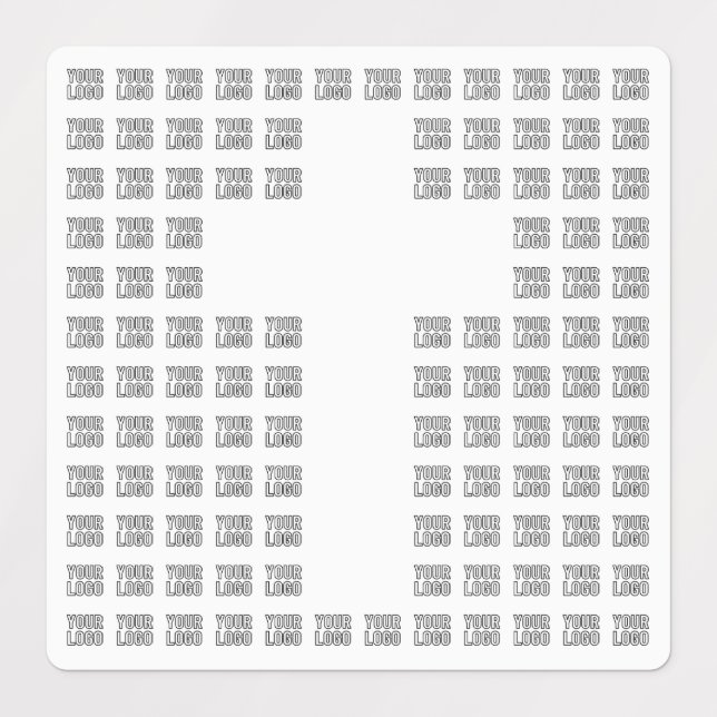 Etiquetas Crie um padrão cruzado com qualquer logotipo ou im (Design 1)