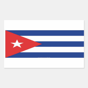 Etiquetas cubanas da bandeira