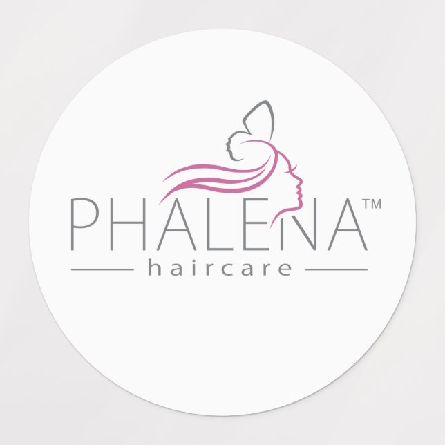 Etiquetas Cuidados com os Cabelos Phalena (Design 1)