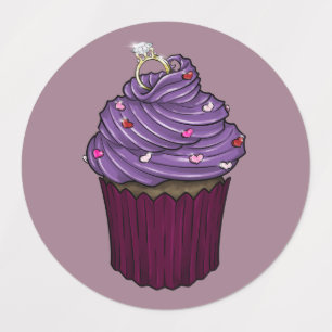 Etiquetas Cupcake de proposta doce