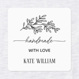 Etiquetas Custom Clothing Iron on label for handmade item