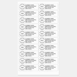 Etiquetas Custom Logo Return Address Waterproof Business