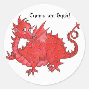 Etiquetas customizáveis com o dragão bonito do