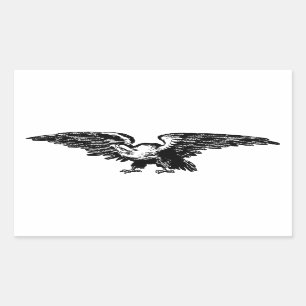 Etiquetas da águia americana da ilustração da