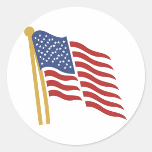 Etiquetas da bandeira americana