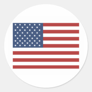Etiquetas da bandeira americana