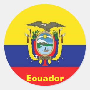 Etiquetas da bandeira de Equador