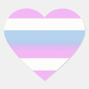 Etiquetas da bandeira de Intersex - corações