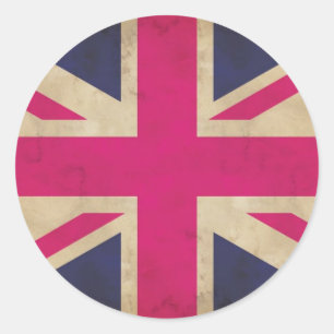 Etiquetas da bandeira de Union Jack