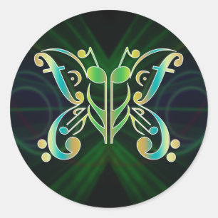 Etiquetas da Batida-terfly