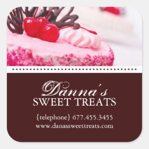 Etiquetas da caixa do Designer de Bolo