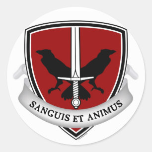 Etiquetas da crista da escola de Evernight