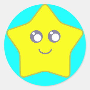 Etiquetas da estrela de Kawaii