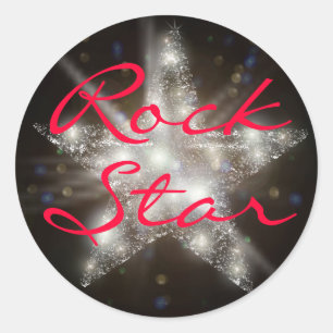 Etiquetas da estrela do rock