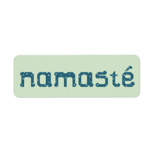 Etiquetas da etiqueta de Namaste