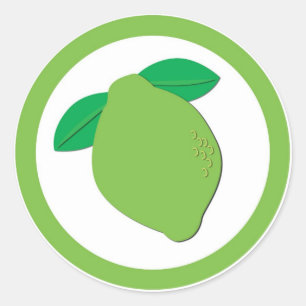 Etiquetas da etiqueta do círculo do sabor do lim