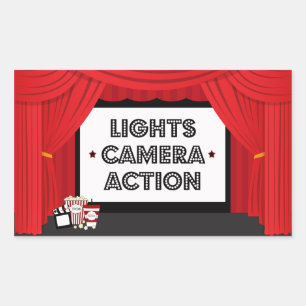 Etiquetas da festa de aniversário da tela e da