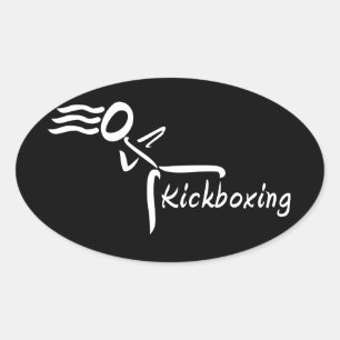 Etiquetas da menina de Kickboxing