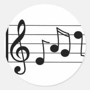 Etiquetas da nota da música