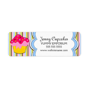 Etiquetas da padaria do cupcake