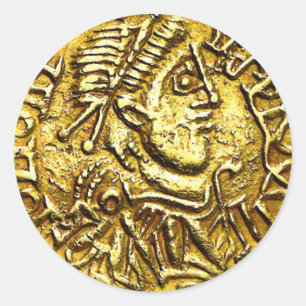 Etiquetas da recompensa da moeda Dourado