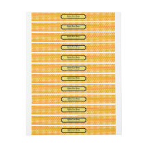 Etiquetas da tampa de segurança do ouro Honeycomb