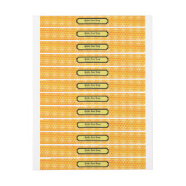 Etiquetas da tampa de segurança do ouro Honeycomb