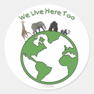 Etiquetas da terra dos animais