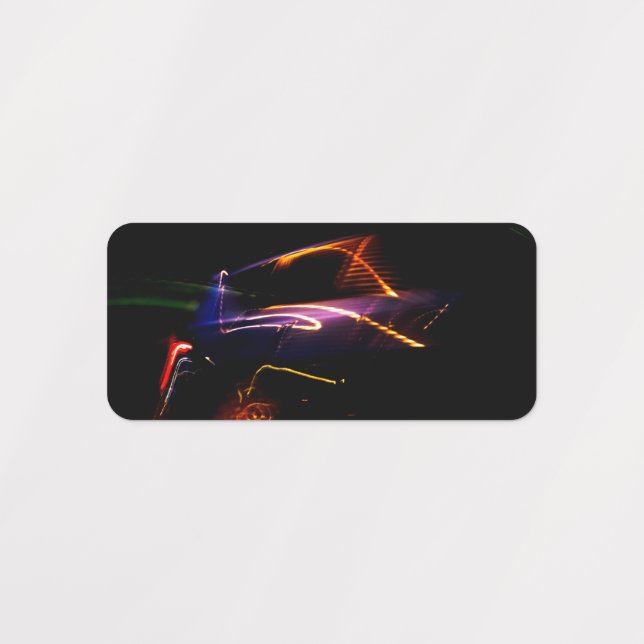 Etiquetas dança de carro roxo (Design 2)