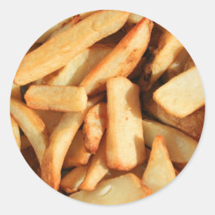Etiquetas das batatas fritas