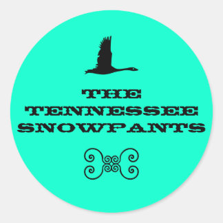 Etiquetas das calças de neve do Tennessee