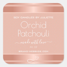 Etiquetas de Acondicionamento de Velas de Soja Ros