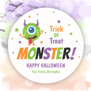 Etiquetas de Adesivos para Festa de Halloween de M