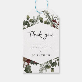 Etiquetas de Agradecimento de Casamento Folhagem d