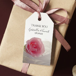 Etiquetas de Agradecimento de Casamento Rosa Pink 