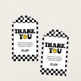 Etiquetas de Agradecimento One Happy Dude Smile 1º